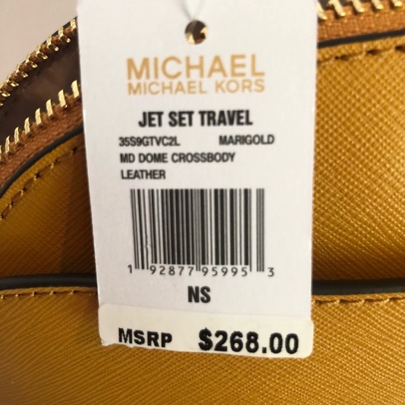 🌼 Michael Kors Emmy Medium Dome Crossbody Yellow - Picture 6 of 8